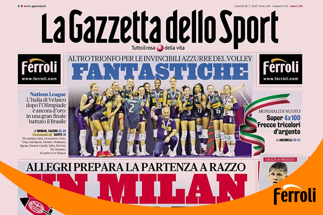 九游会J9强势上岸《米兰体育报》头版！